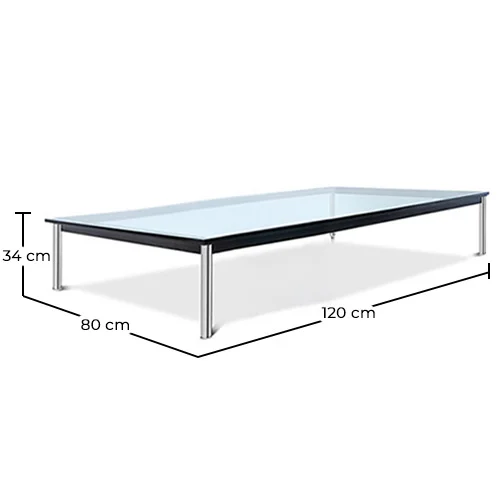 Table basse carrée - Verre - 120 cm - Kart image 10