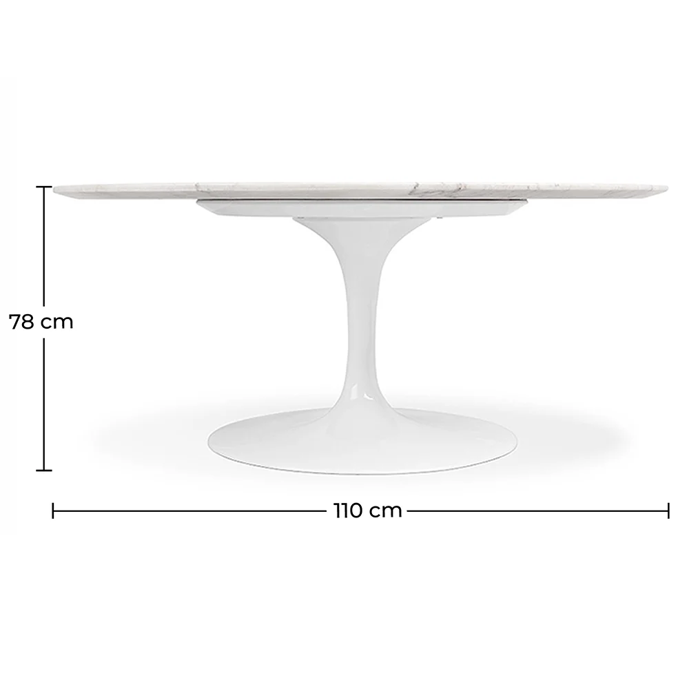Table à manger ronde - 110 cm - Marbre - Tulip image 10