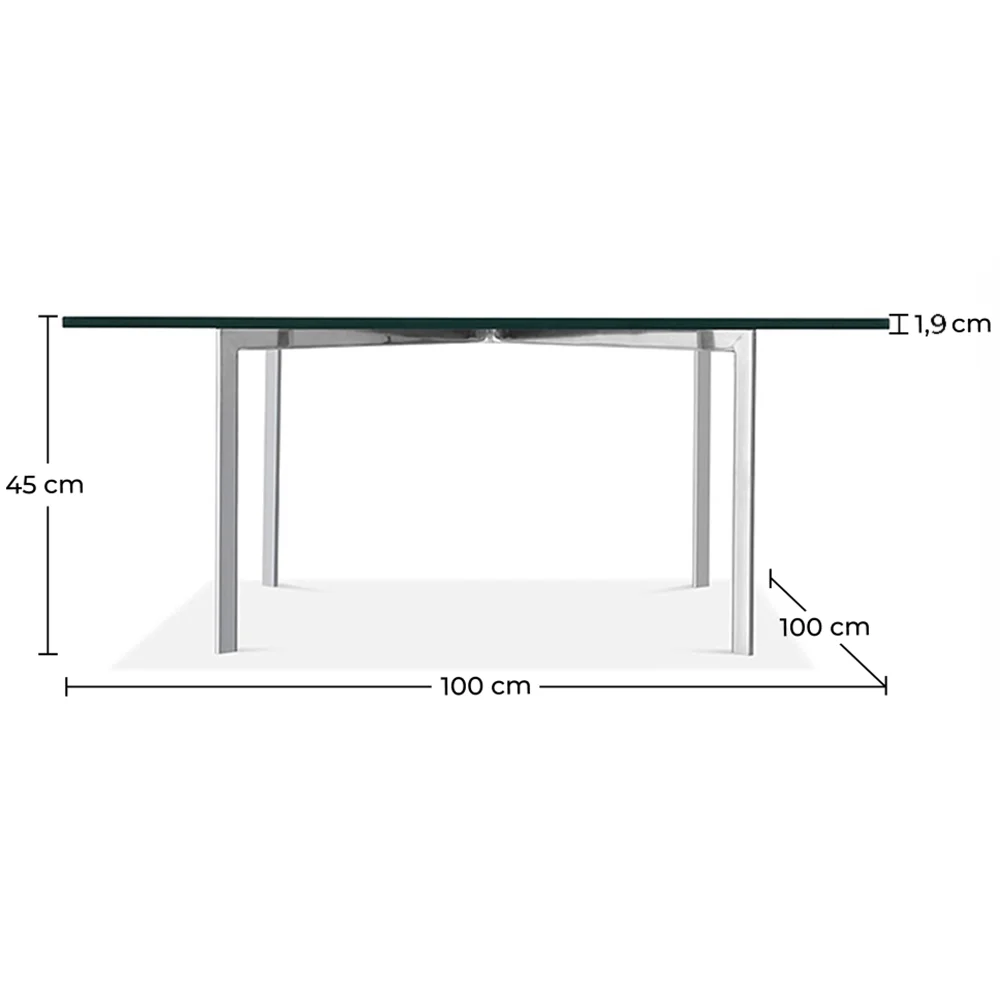  Table basse carrée - Verre - 19 mm - Town. image 10