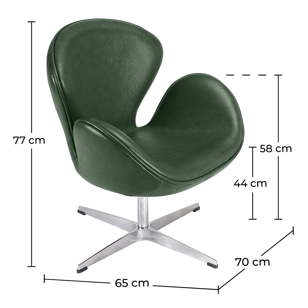 Fauteuil avec accoudoirs - Revêtu de similicuir - Svin image 10