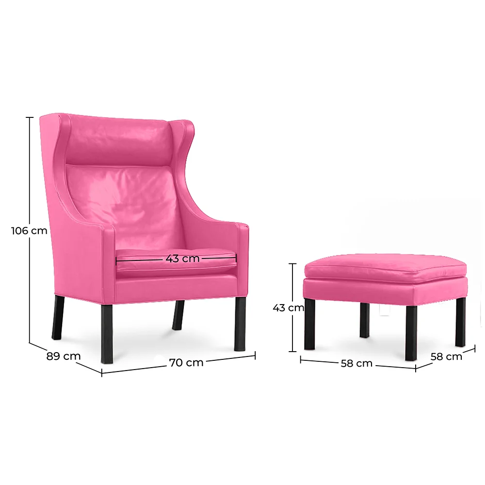 Fauteuil avec Repose-pieds - Revêtement en similicuir - Micah image 10