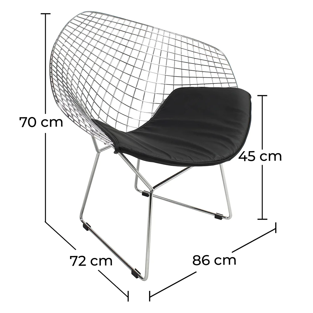 Chaise longue - Acier Chaise design - Berty image 10