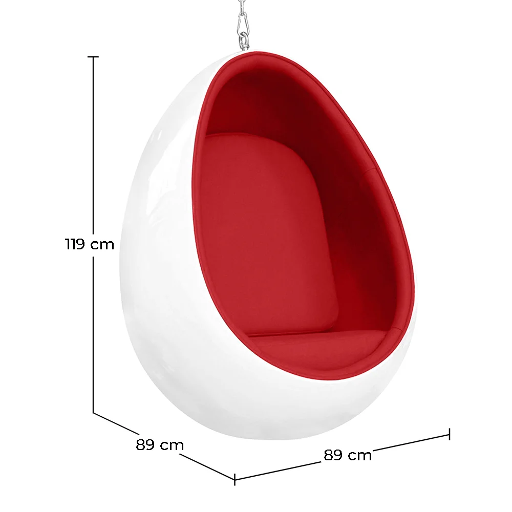  Fauteuil Suspendu Design Oeuf - Tissu Rembourré - Eny image 10