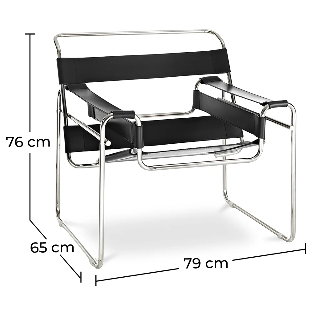 Chaise longue - Cuir et métal - Ivan image 10