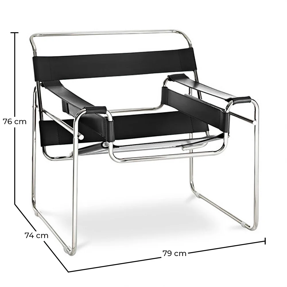 Chaise longue - Cuir et métal - Ivan image 10
