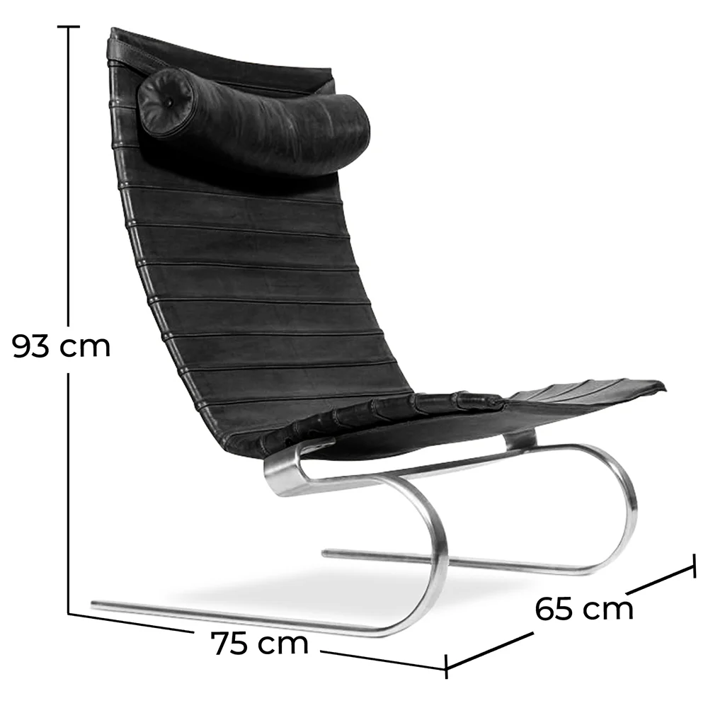 Fauteuil en cuir - Chaise longue design - Bloy image 10