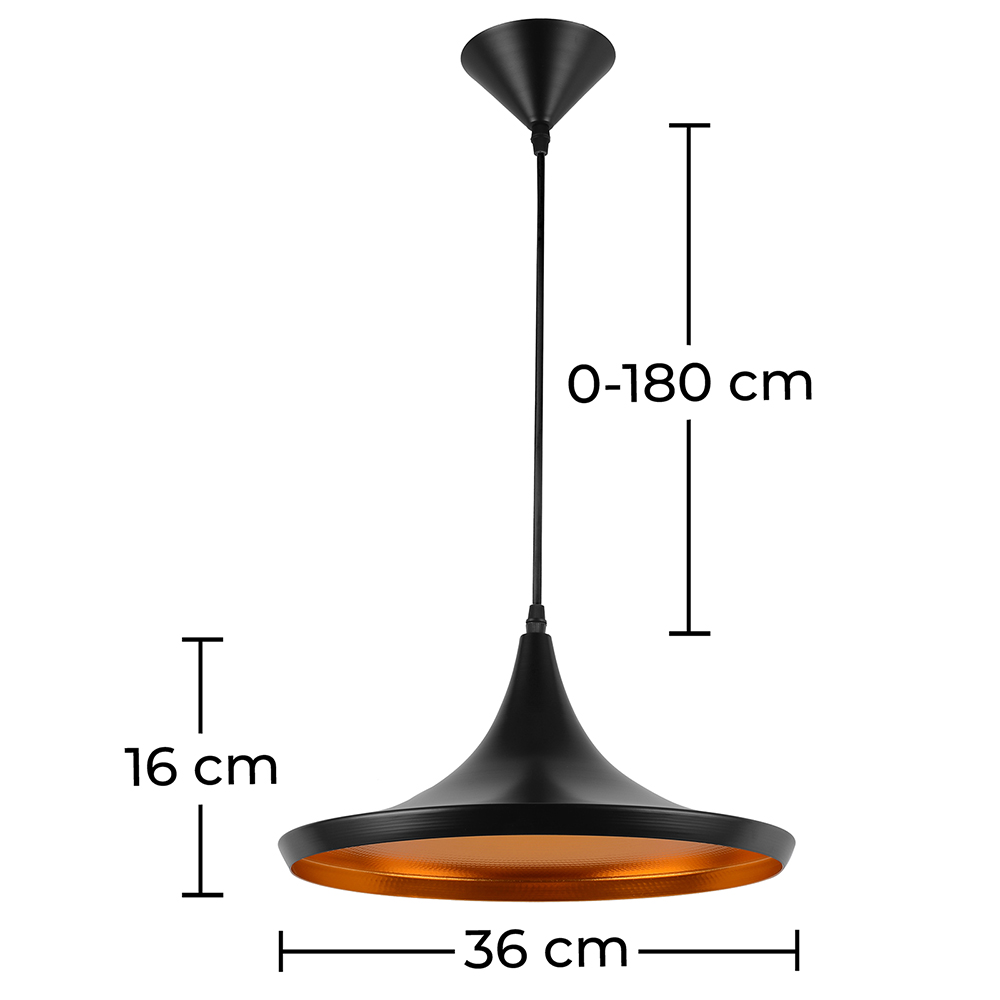 Lampe de Plafond - Lampe Suspendue Design Industriel - Extensive image 10