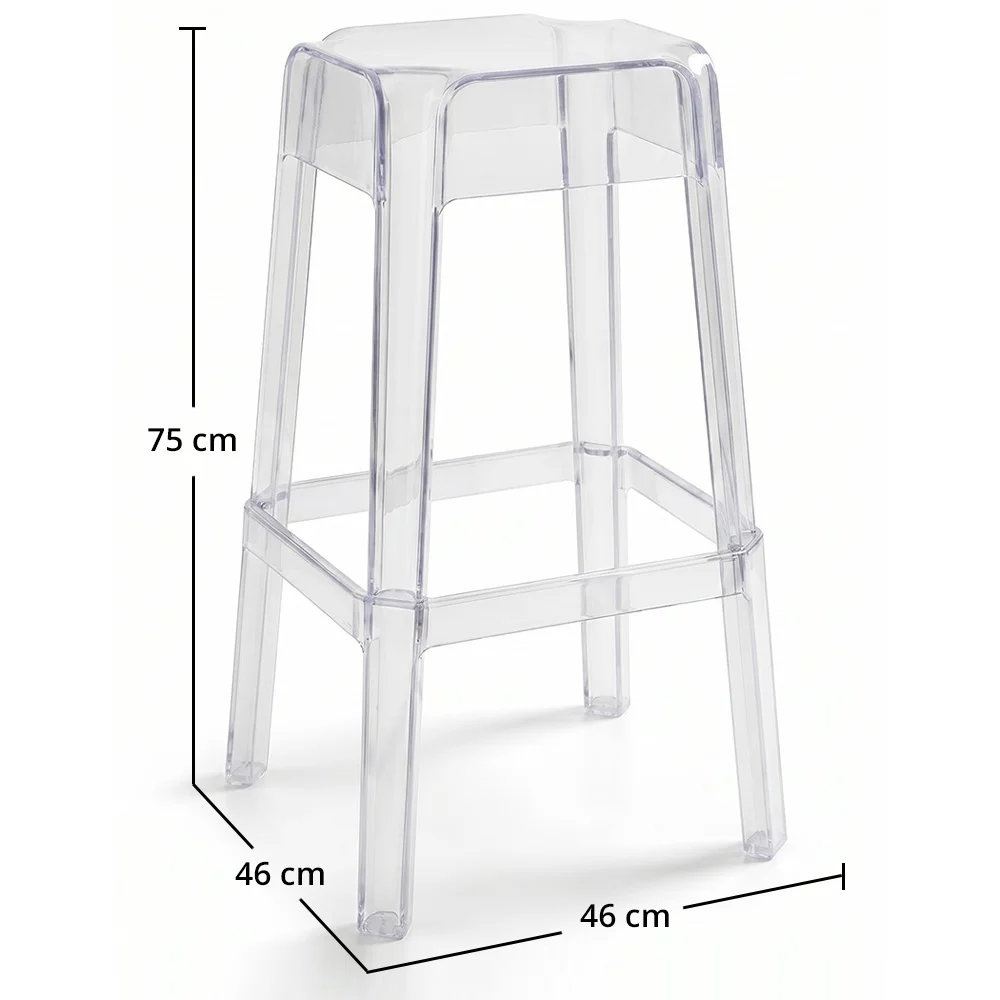 Tabouret Design Transparent - 75cm - Victoria Queen image 10