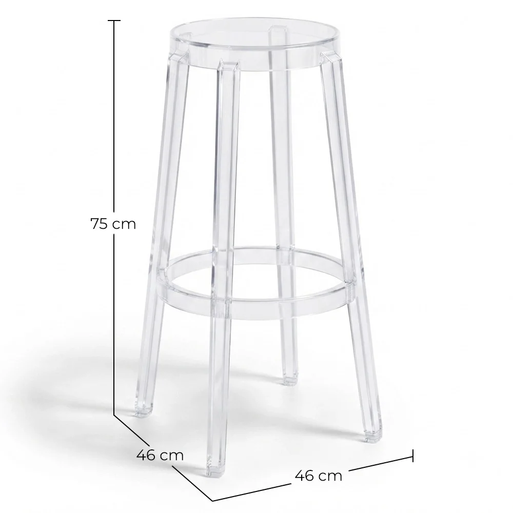 Tabouret Design Transparent - 75cm - Arthur image 10