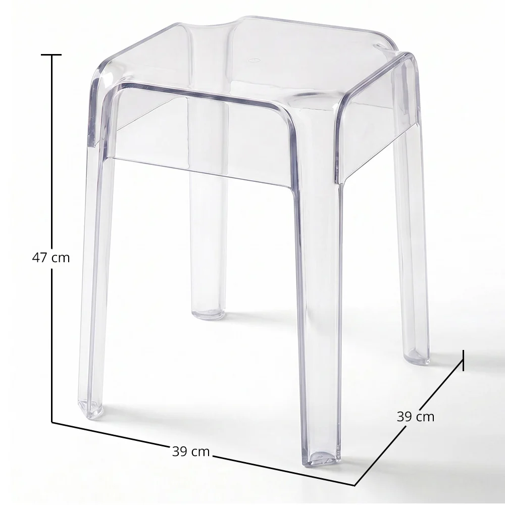 Tabouret Bas Transparent - 47cm - Victoria Queen image 10