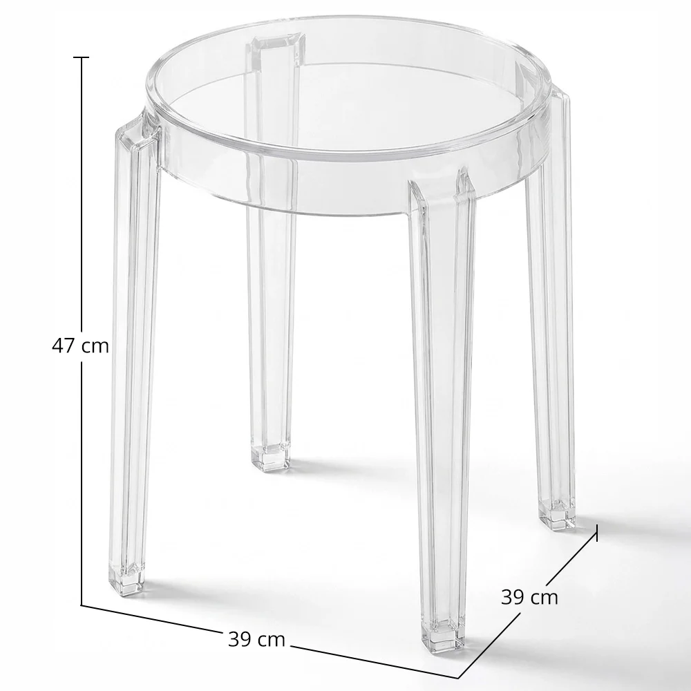 Tabouret Bas Transparent - 47cm - Arthur image 10