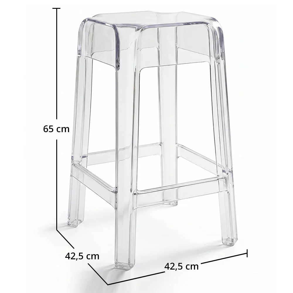 Tabouret Design Transparent - 65cm - Victoria Queen image 10