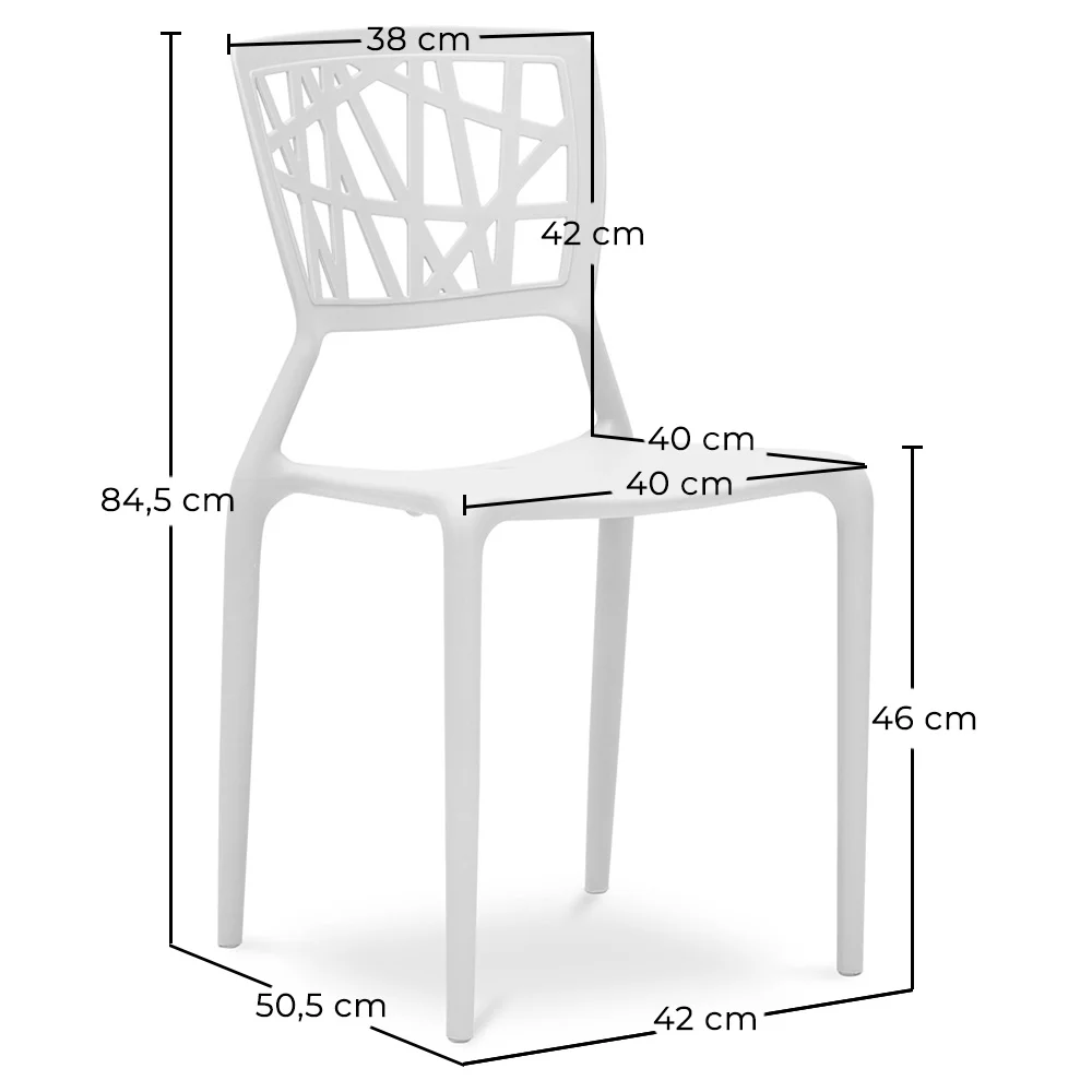 Chaise d'extérieur - Chaise de jardin design - Viena image 10