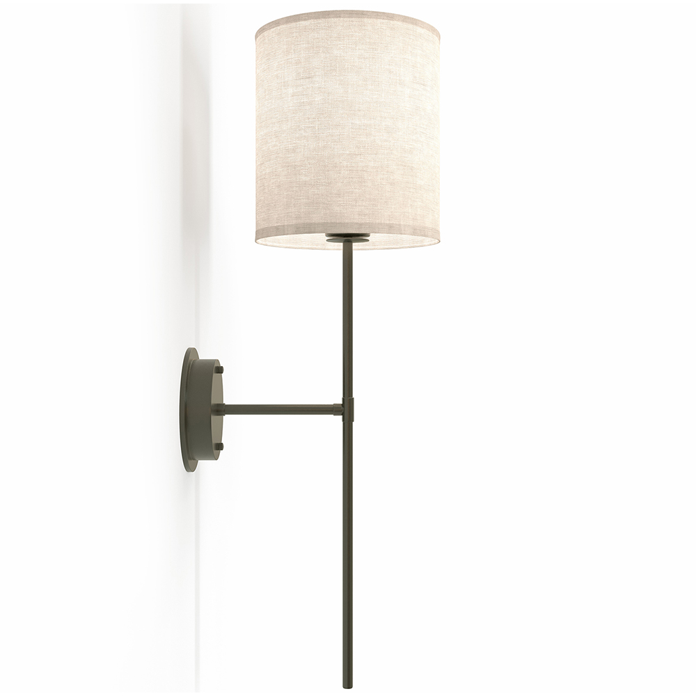 Applique Murale Style Liberty En Laiton Avec Abat-jour Blanc - Arterameferro - IP44