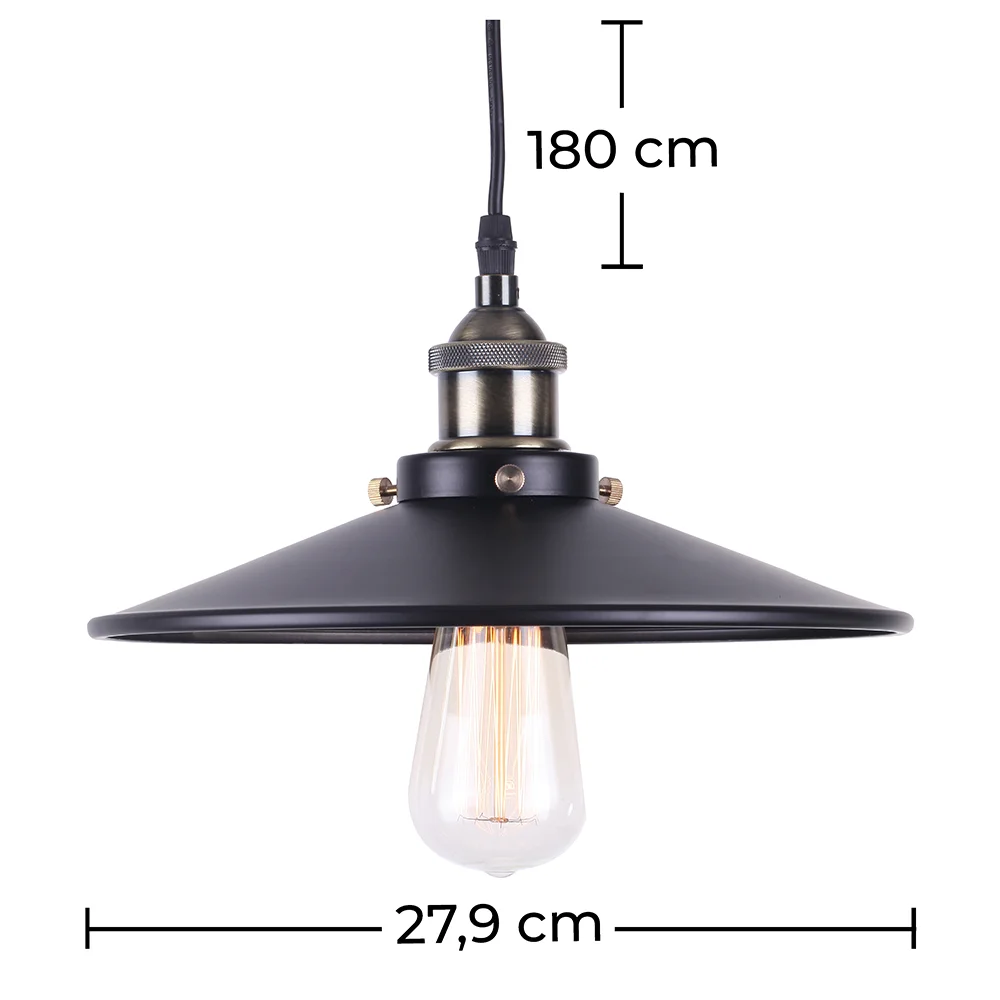 Lampe de plafond - Lampe suspendue - Design industriel - Jhon image 10
