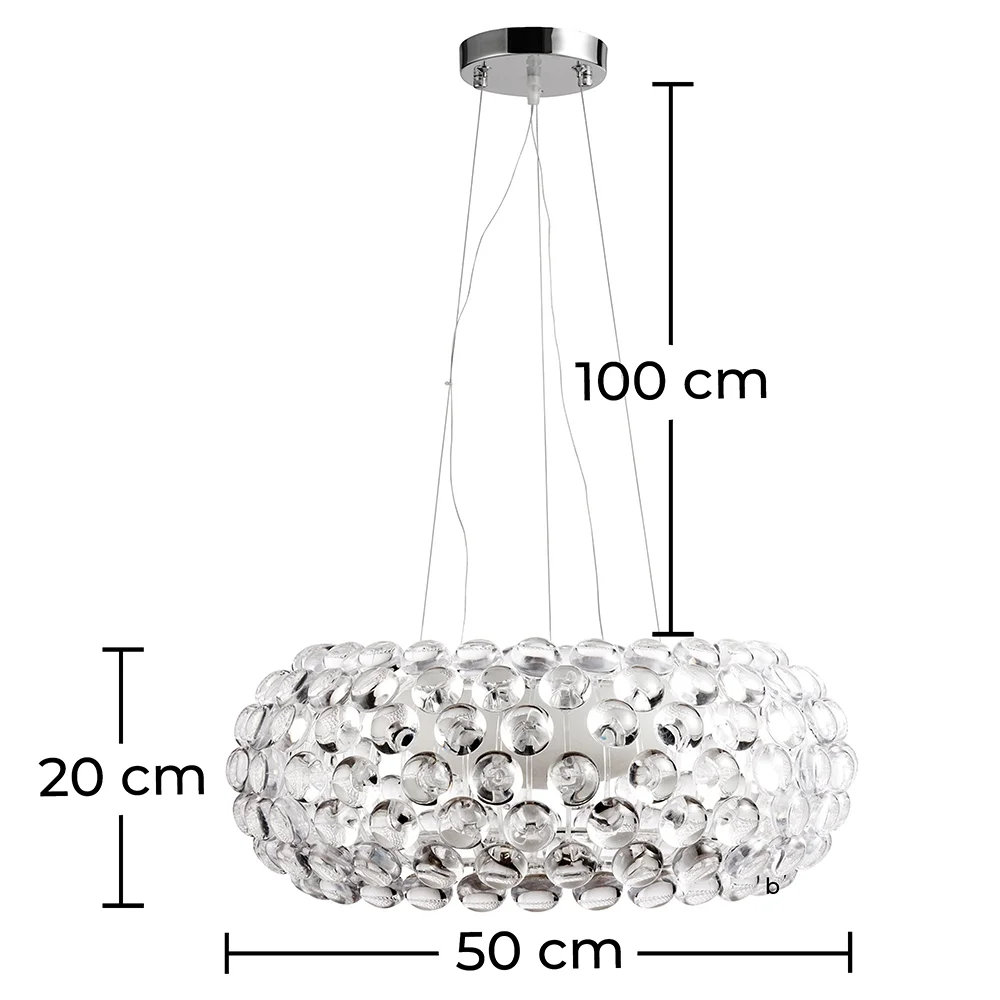 Lampe de Plafond - Lampe Suspendue Boules de Cristal - 50cm - Savoni image 10