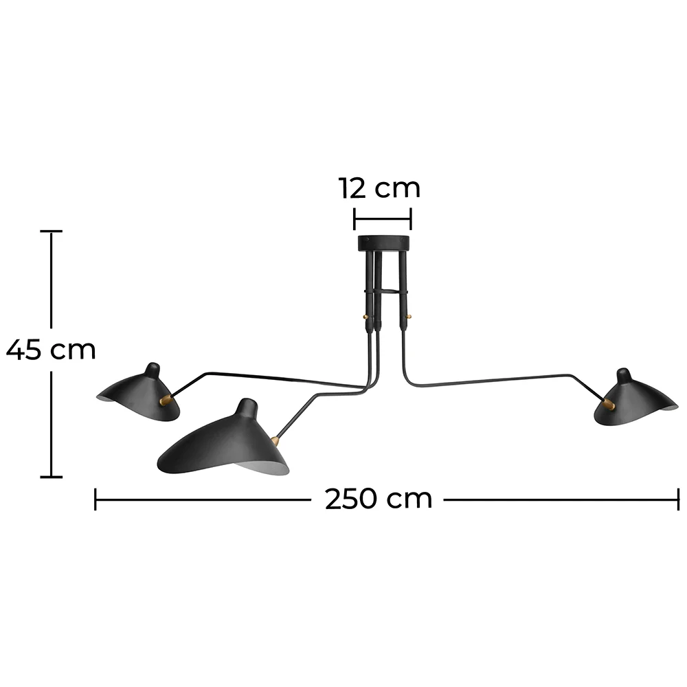 Lampe de Plafond - Lampe Flexo - 3 Bras - George image 10