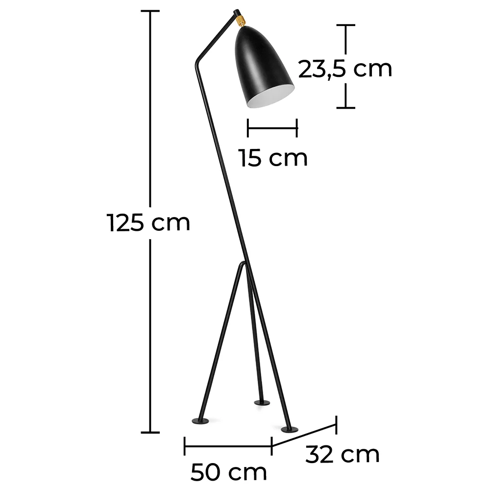Tripod Design Floor Lamp - Lampadaire - Hopper image 10