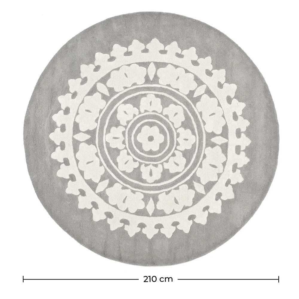 Tapis Rond de Conception - Laine - Romanty image 10
