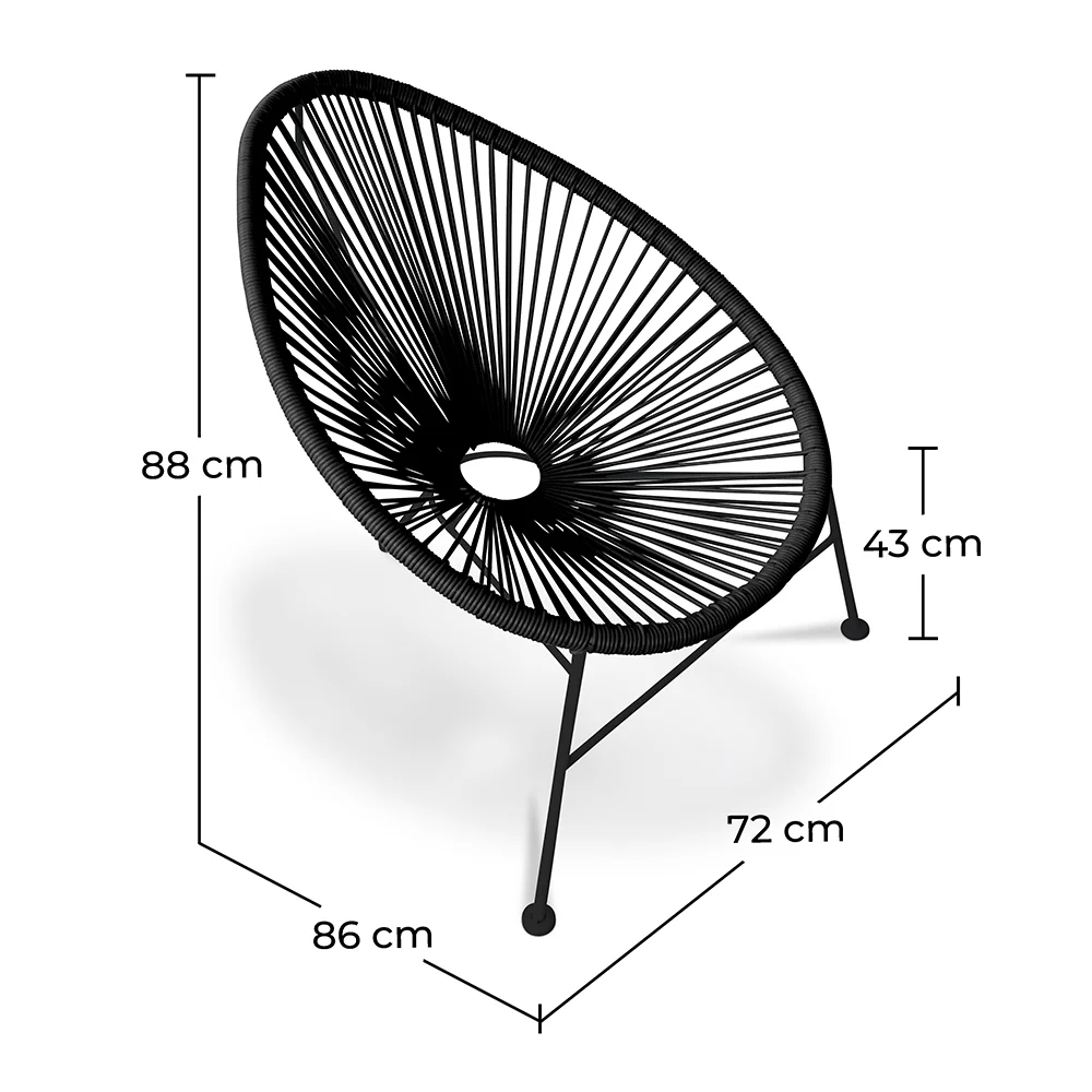 Chaise d'extérieur - Chaise de jardin d'extérieur - Acapulco image 10