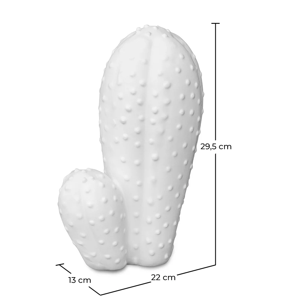 Figurine décorative moyenne Cactus Blanc image 10