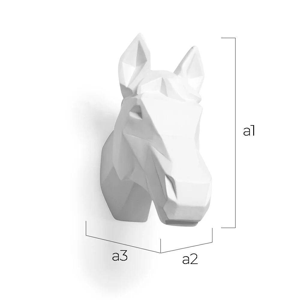 Tête de cheval Origami Résine image 10
