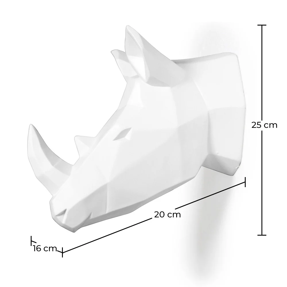 Tête de rhinocéros Origami Résine image 10