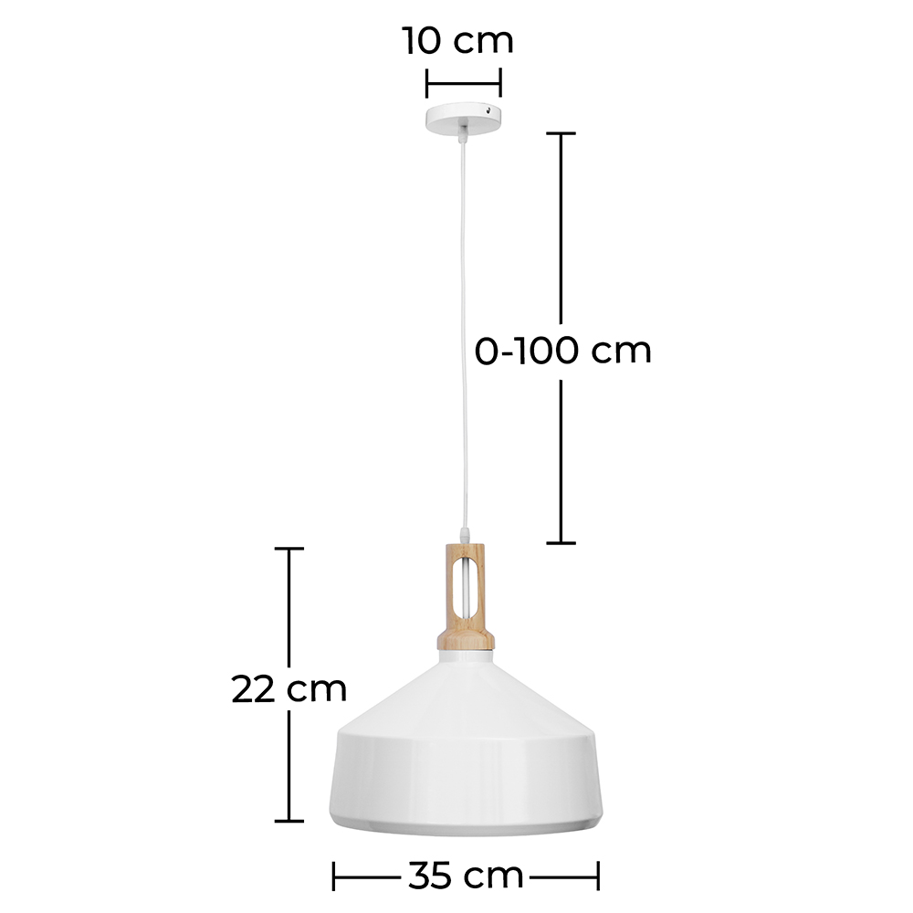 Lámpara de Techo - Lámpara Colgante - Madera y Metal - Wind image 10