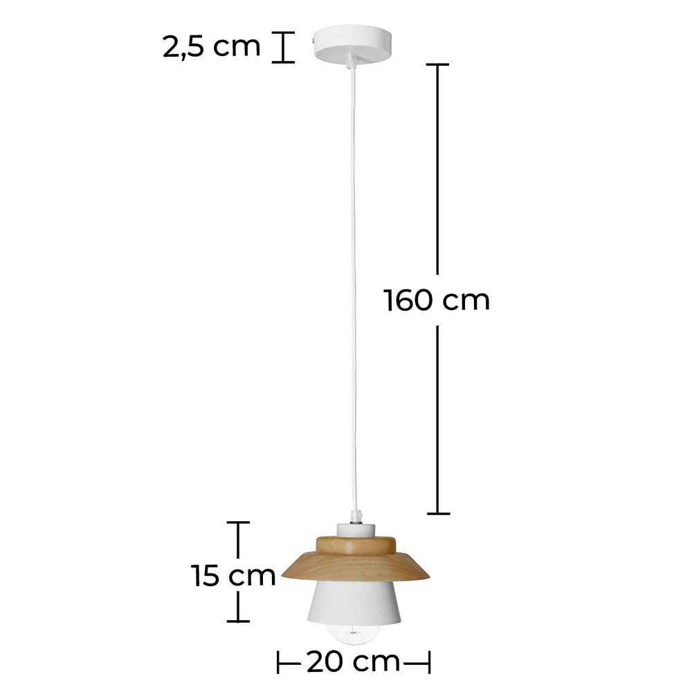 Lampe de plafond - Lampe suspendue de style scandinave - Gerd image 10
