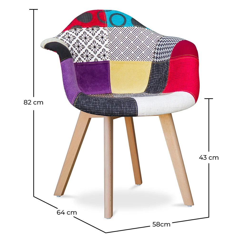Premium Chaise design Dawick - Patchwork Ray image 10