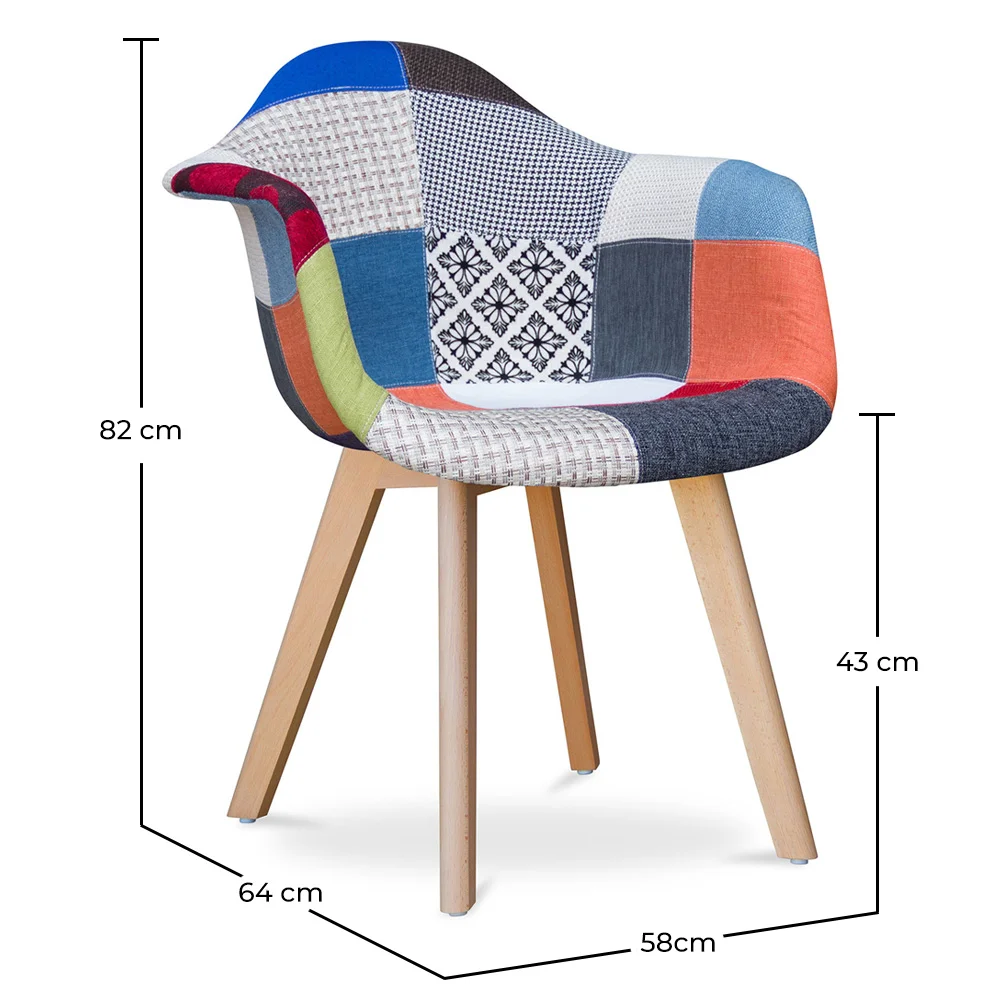 Premium Chaise design Dawick - Patchwork Pixi image 10