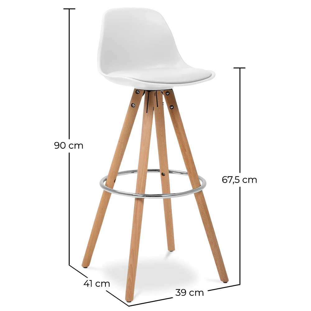 Tabouret de bar - Design scandinave - Muriel image 10