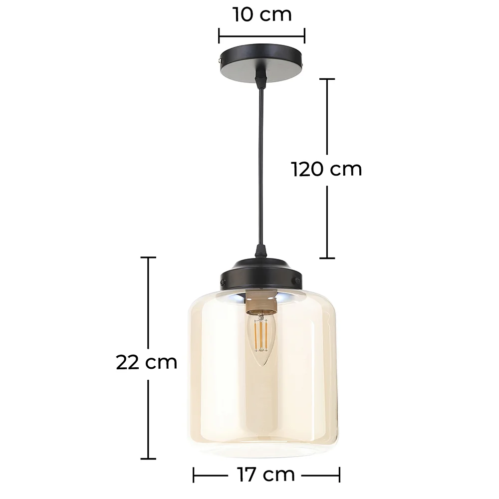 Lampe de plafond en cristal - Lampe suspendue au design vintage - Mikelo image 10