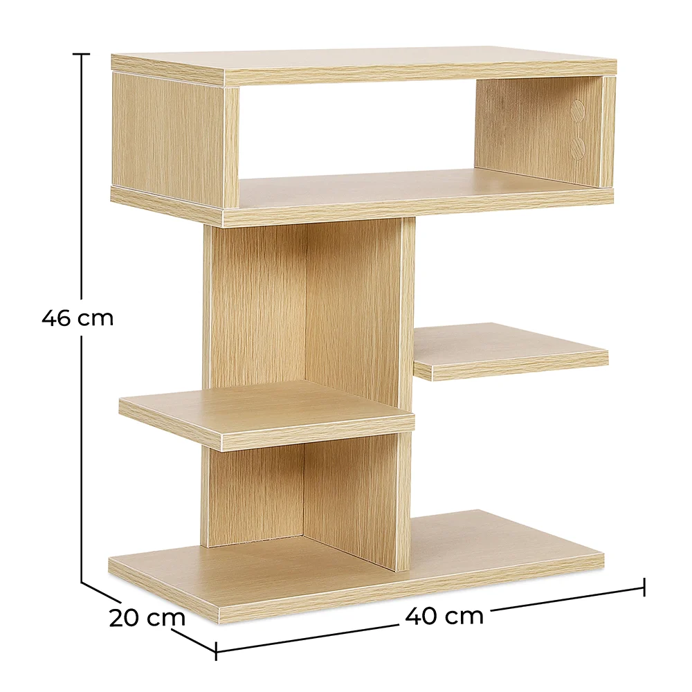 Étagère basse de style scandinave avec 5 compartiments - Bois image 10