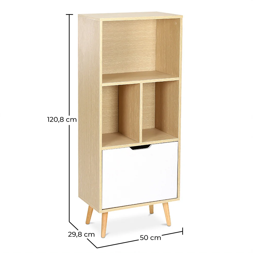 Buffet en Bois - Design Scandinave - 4 compartiments - Roin image 10