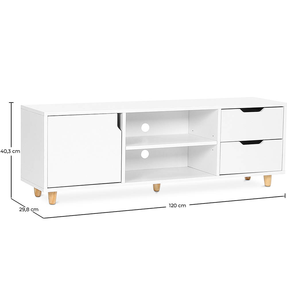Meuble TV en Bois - Design Scandinave - Waan image 10