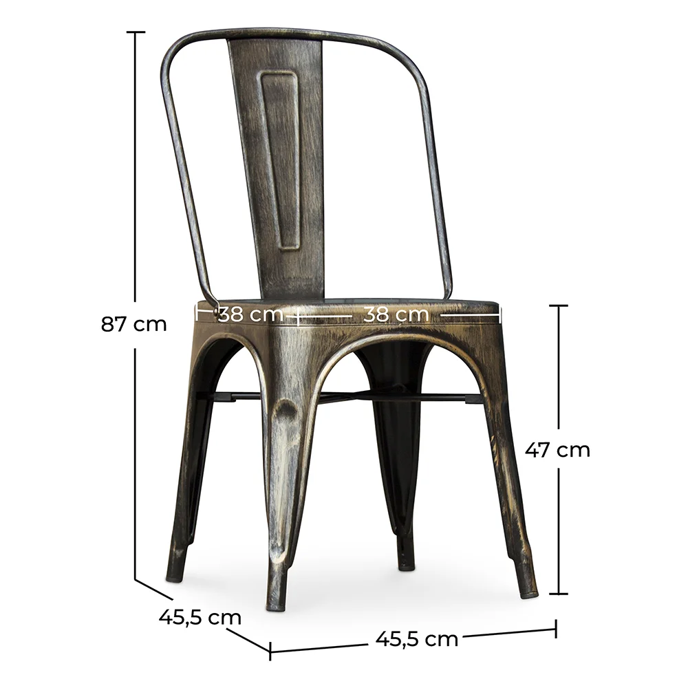 Chaise de salle à manger en acier - Design industriel - Nouvelle édition - Stylix image 10