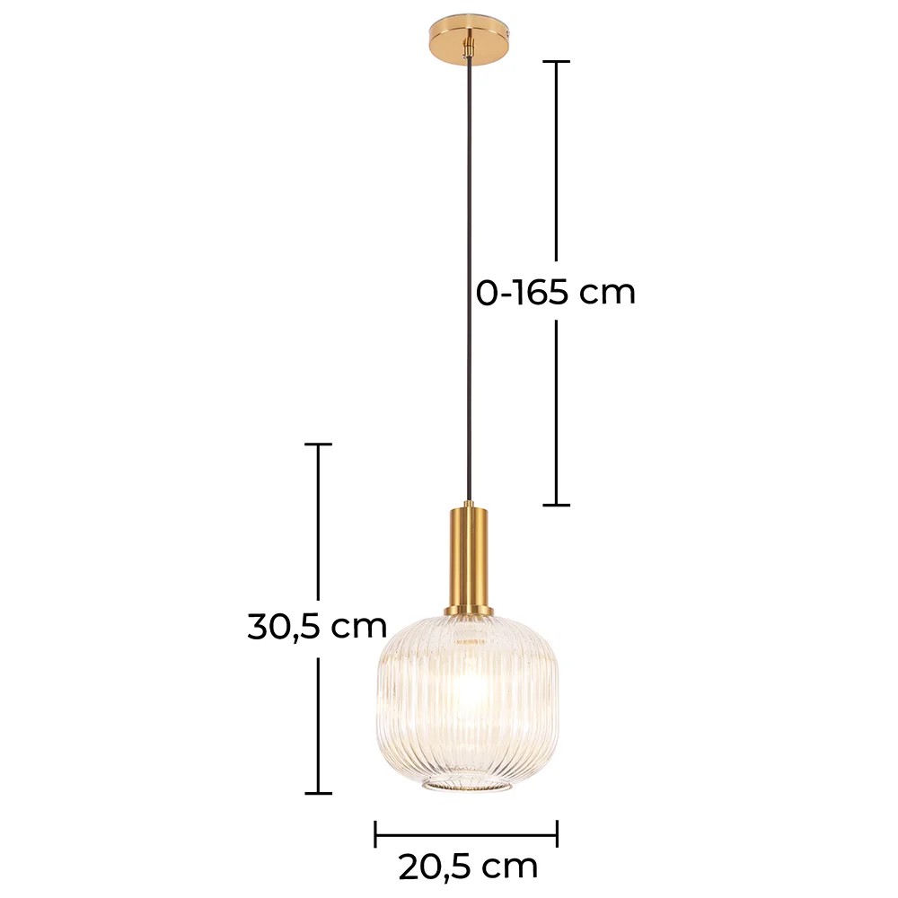 Lampe de plafond vintage - Suspension en cristal - Amelia image 10