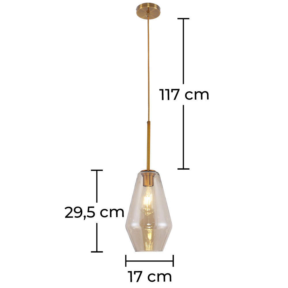 Lampe de plafond en cristal - Lampe suspendue design vintage - Alua image 10
