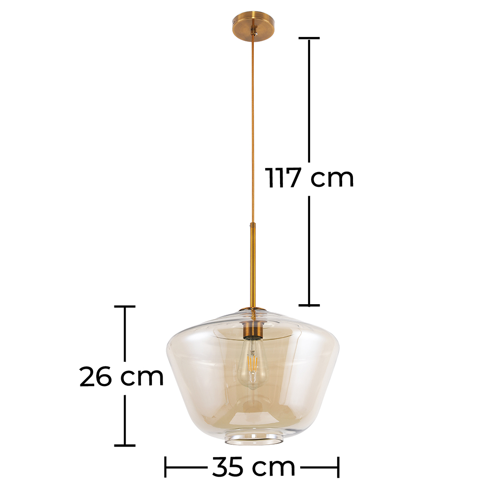 Lampe de plafond en cristal - Lampe suspendue de style vintage - Erik image 10