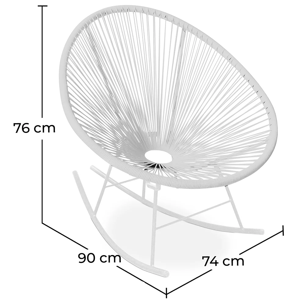 Chaise d'extérieur - Chaise de jardin - Chaise à bascule - Nouvelle édition - Acapulco image 10