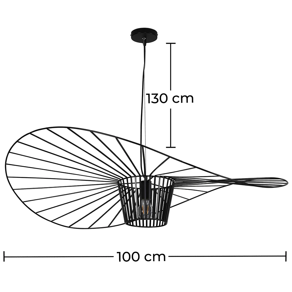 Lampe de Plafond - Lampe Suspendue Design Pamela - 100cm - Vertical image 10