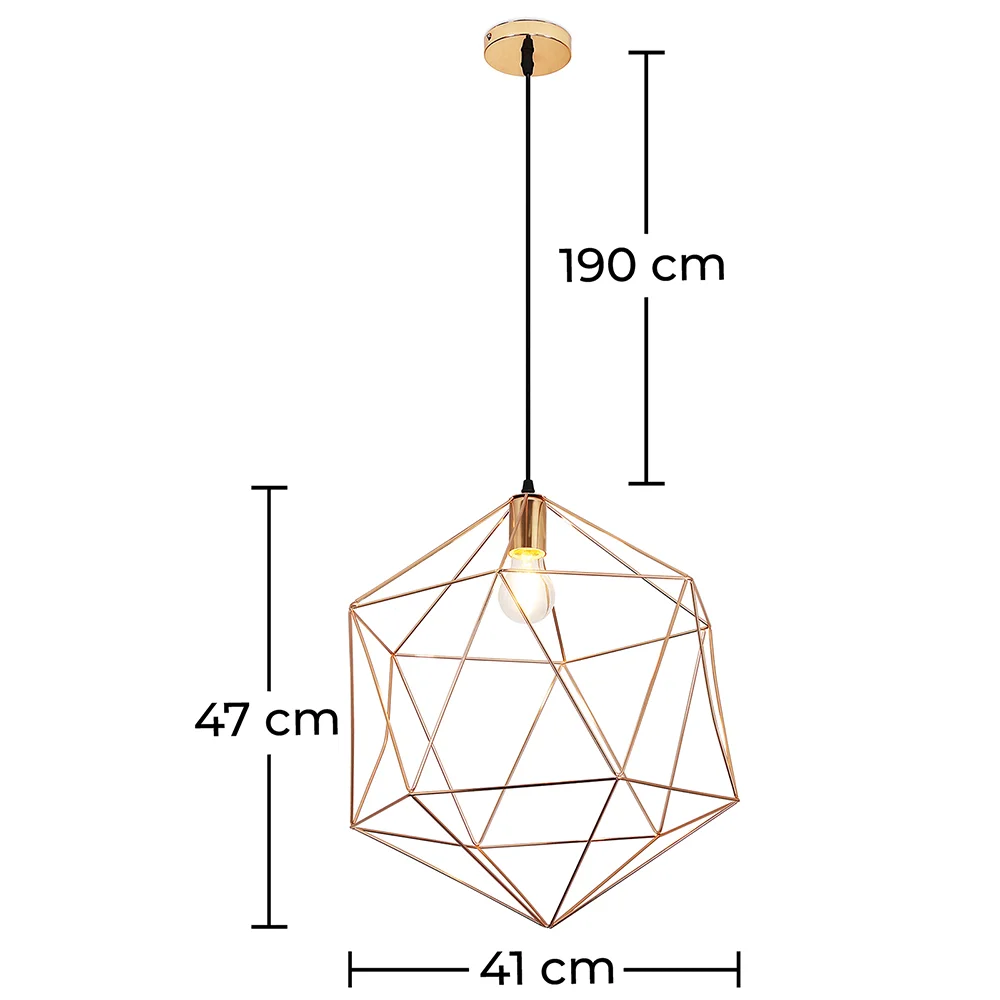 Lampe de plafond - Lampe suspendue au design vintage - Lara image 10