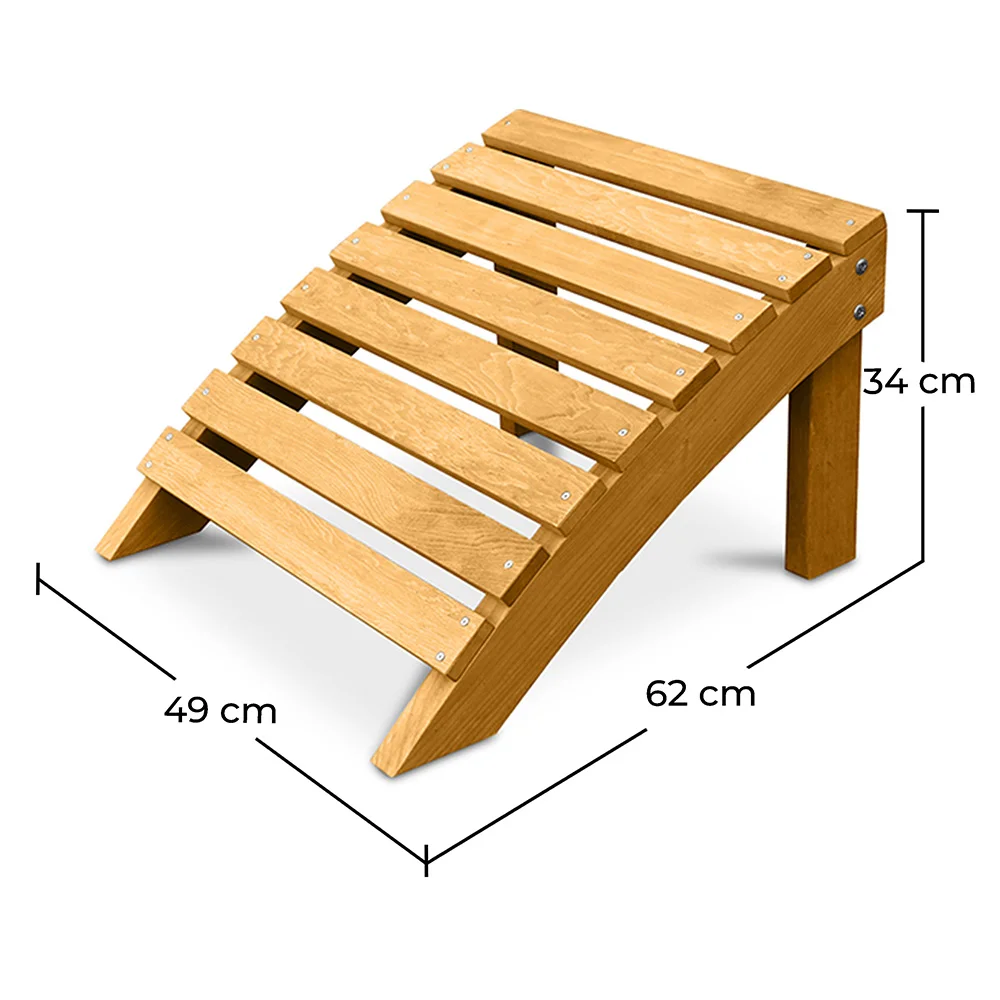 Tabouret en bois pour chaise de jardin - Alana image 10