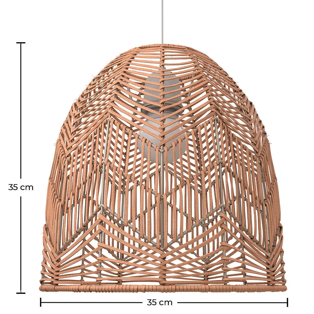 Lampe de plafond en rotin - Suspension de stile Boho Bali- Bu image 10