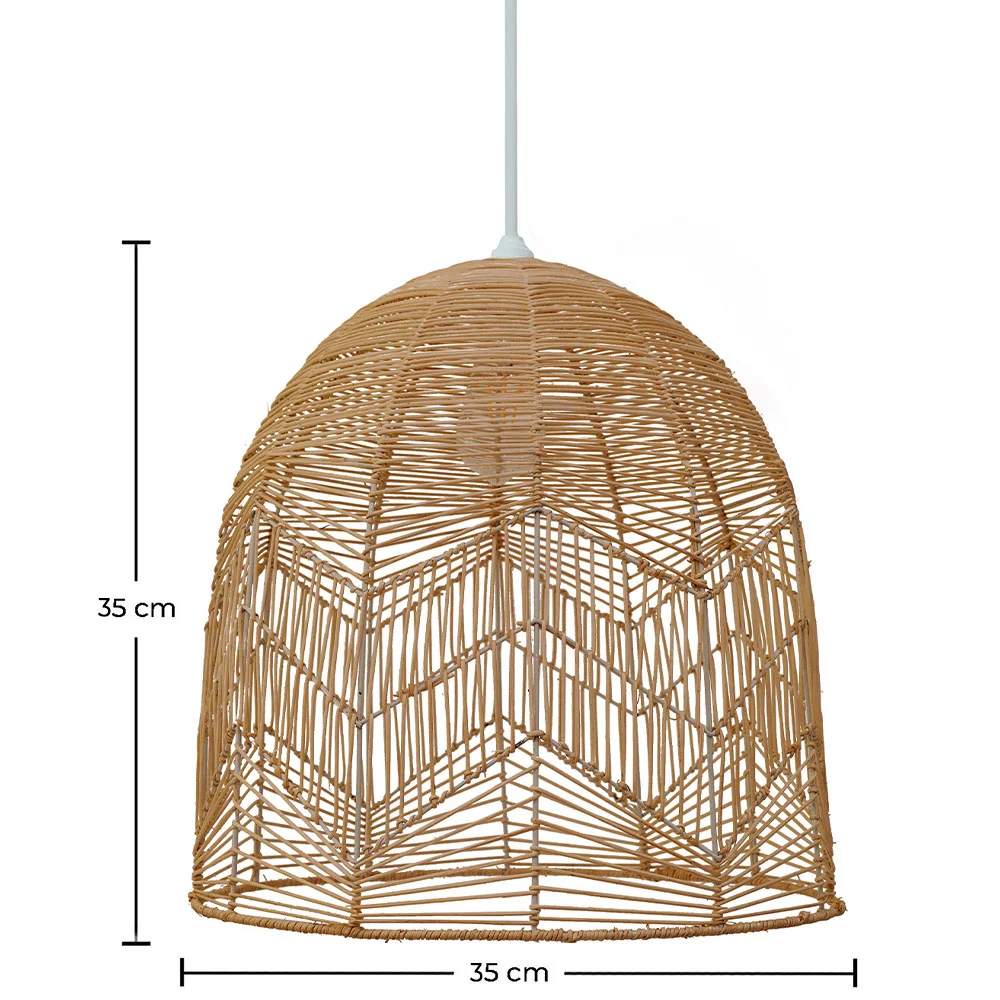 Lampe de plafond en rotin - Suspension de stile Boho Bali- Bu image 10