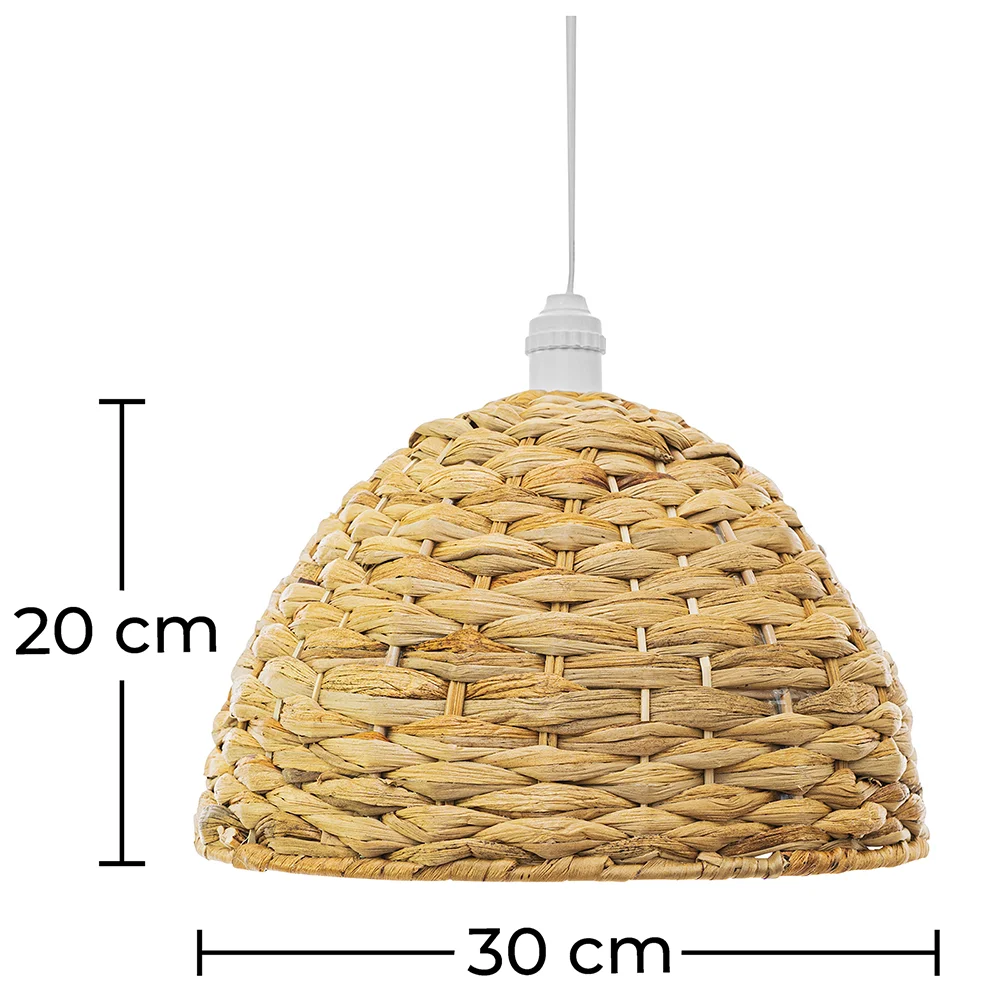 Lustre de plafond en herbe de mer - Suspension de style Boho Bali - Ngu image 10