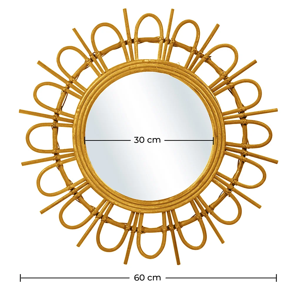 Miroir Mural - Design Rond Boho Bali (60 cm) - Miu image 10