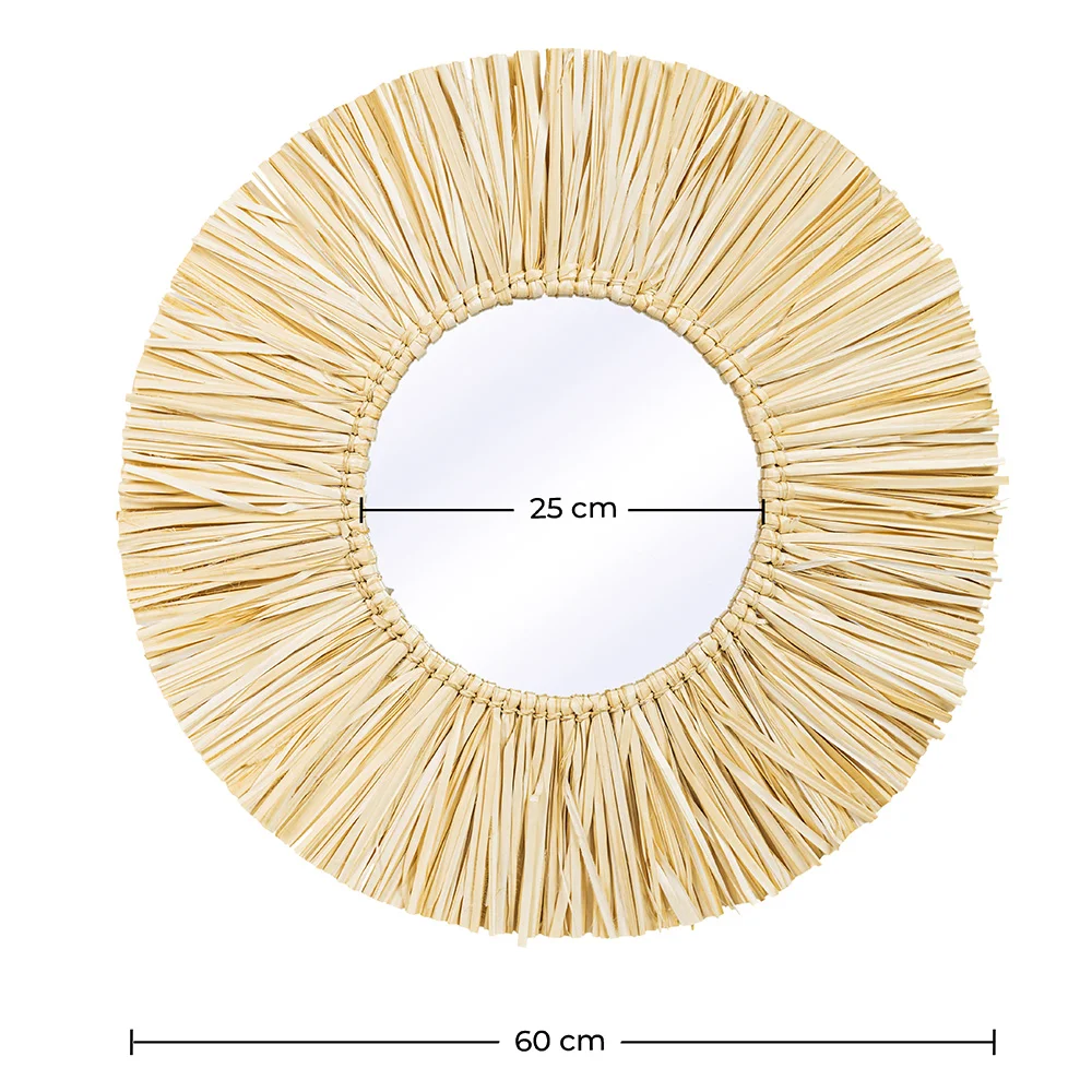 Miroir Mural - Design Rond Boho Bali (60 cm) - Grel image 10
