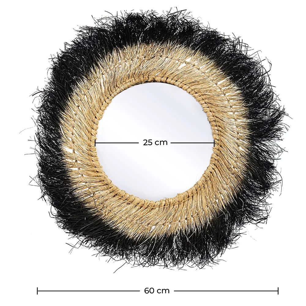 Miroir Mural - Design Rond Boho Bali (60 cm) - Bioe image 10